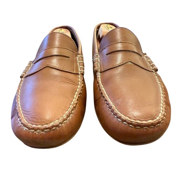 Allen Edmonds Daytona Brown Leather Driving Moccasin Loafers Slip-On Men’s 9.5